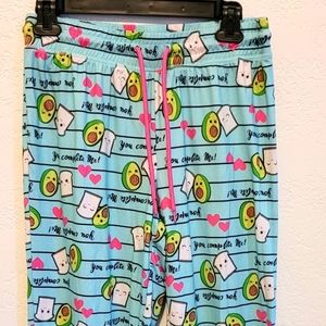 Avocado toast PJ pants